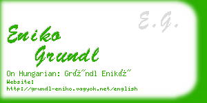 eniko grundl business card